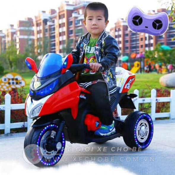 mẫu xe moto điện cho trẻ có Remote 4
